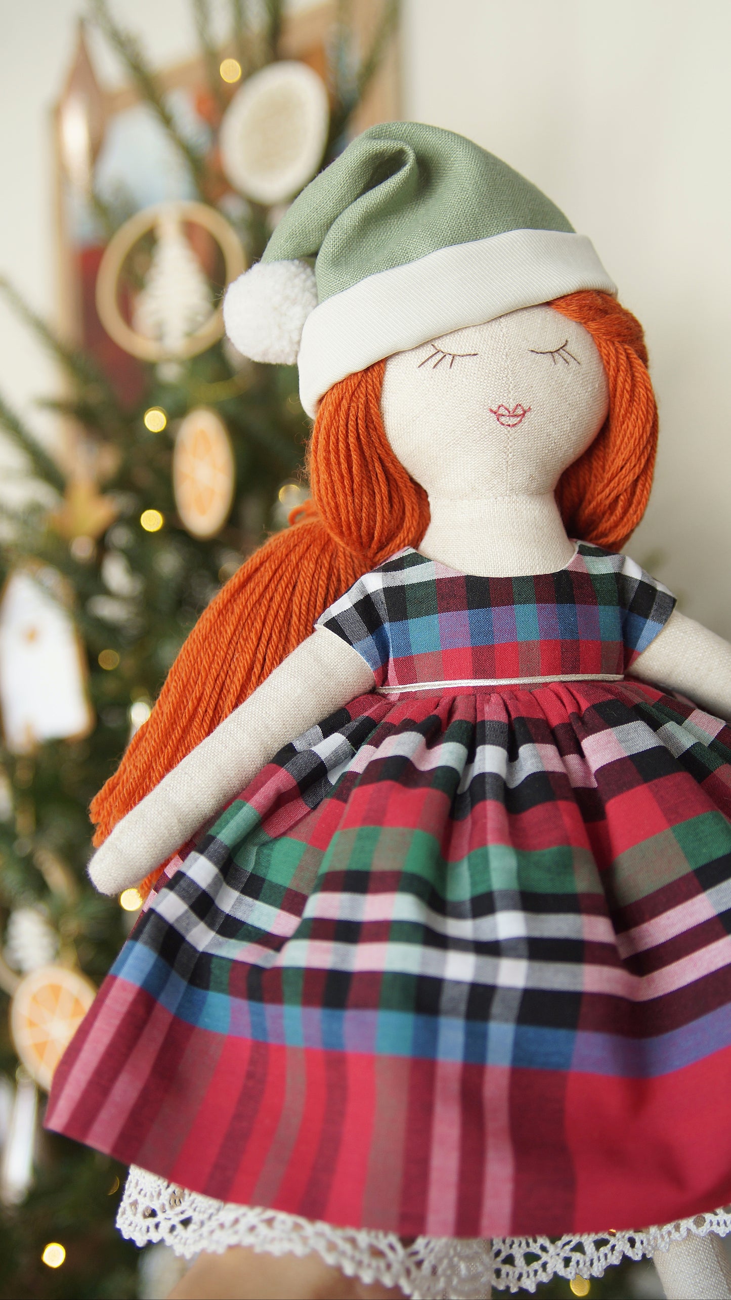 Tuque de Poupée Noël
